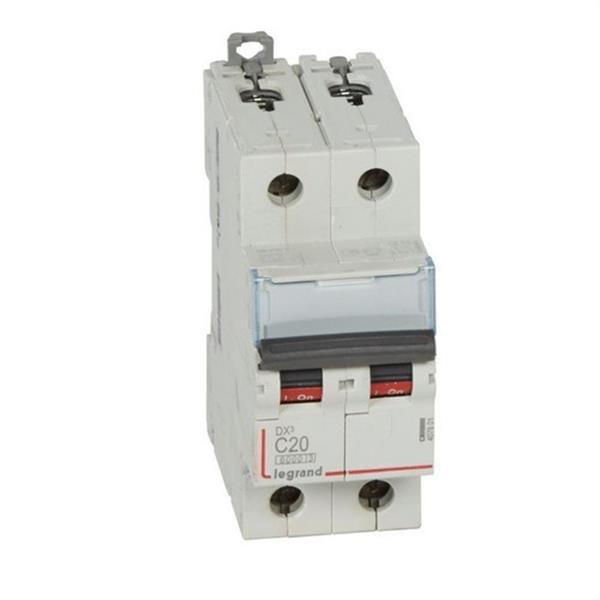 LEGRAND 407801 Magnetotérmico DX3 6/10kA-C 2P 20A