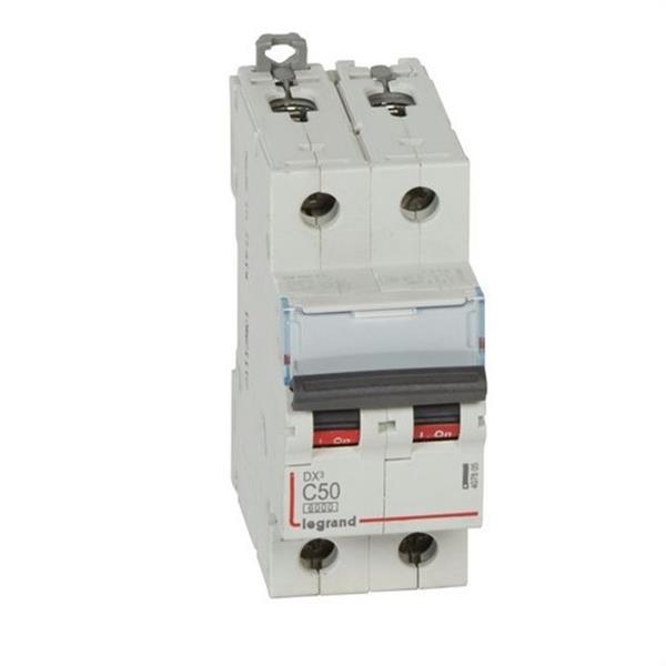 LEGRAND 407805 Magnetotérmico DX3 6/10kA-C 2P 50A