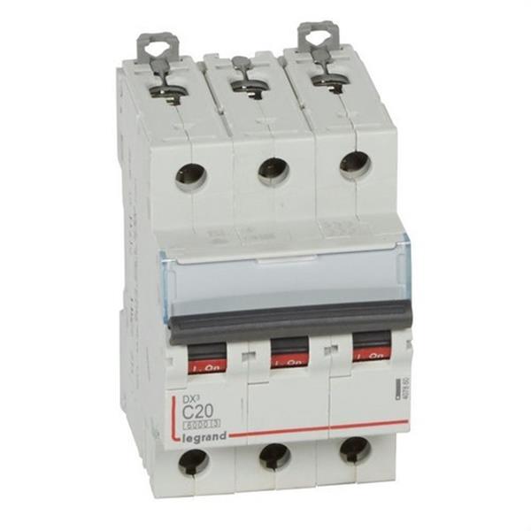 LEGRAND 407860 Magnetotérmico DX3 6/10kA-C 3P 20A