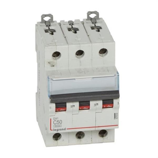 LEGRAND 407864 Magnetotérmico DX3 6/10kA-C 3P 50A