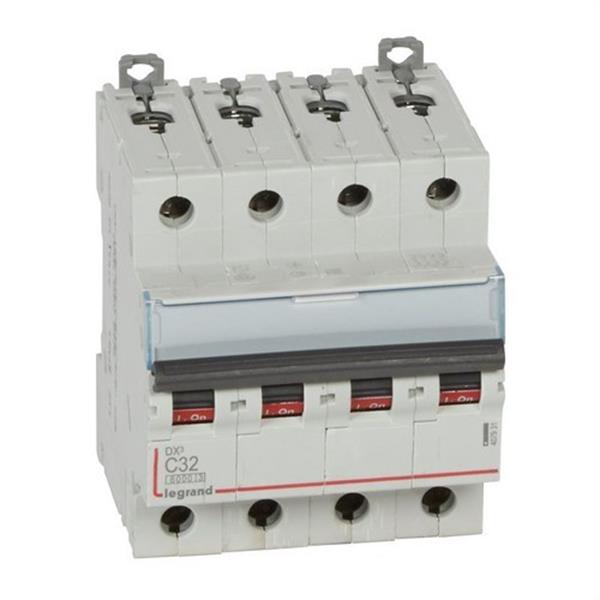 LEGRAND 407931 Magnetotérmico DX3 6/10kA-C 4P 32A