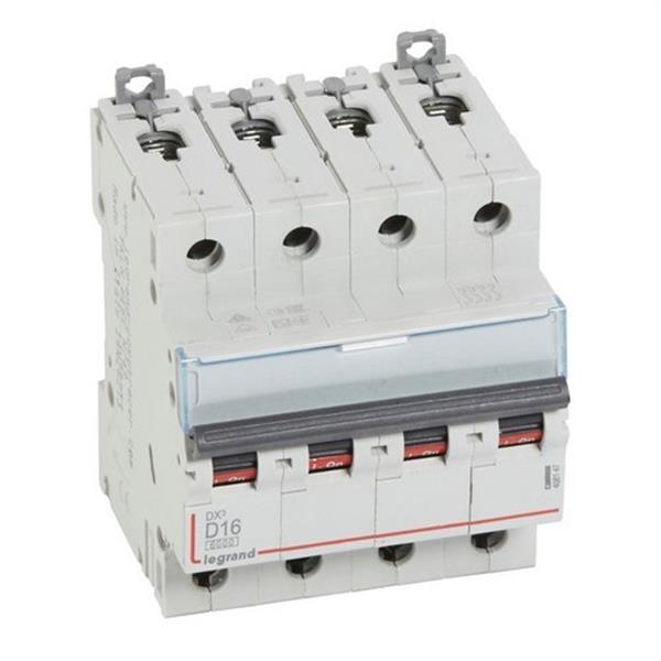 LEGRAND 408147 Magnetotérmico DX3 6/10kA-D 4P 16A