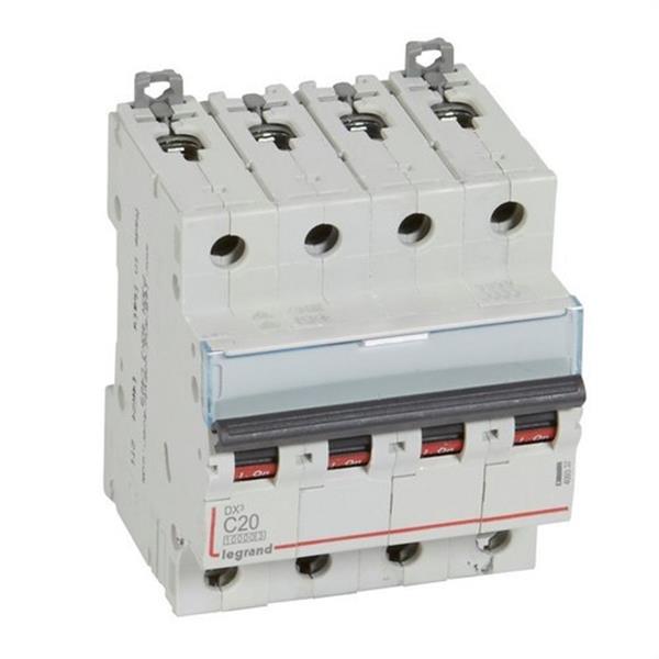 LEGRAND 409337 Magnetotérmico DX3 10/16kA-C 4P 20A