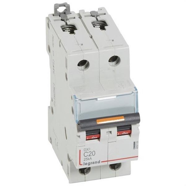 LEGRAND 409769 Magnetotérmico DX3 25kA-C 2P 20A