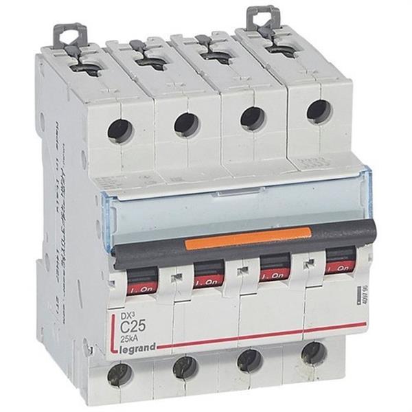 LEGRAND 409796 Magnetotérmico DX3 25kA-C 4P 25A