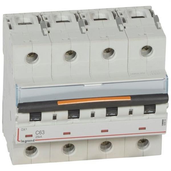 LEGRAND 409800 Magnetotérmico DX3 25kA-C 4P 63A