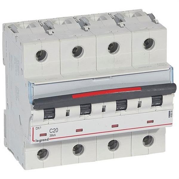 LEGRAND 410035 Magnetotérmico DX3 36kA-C 4P 20A
