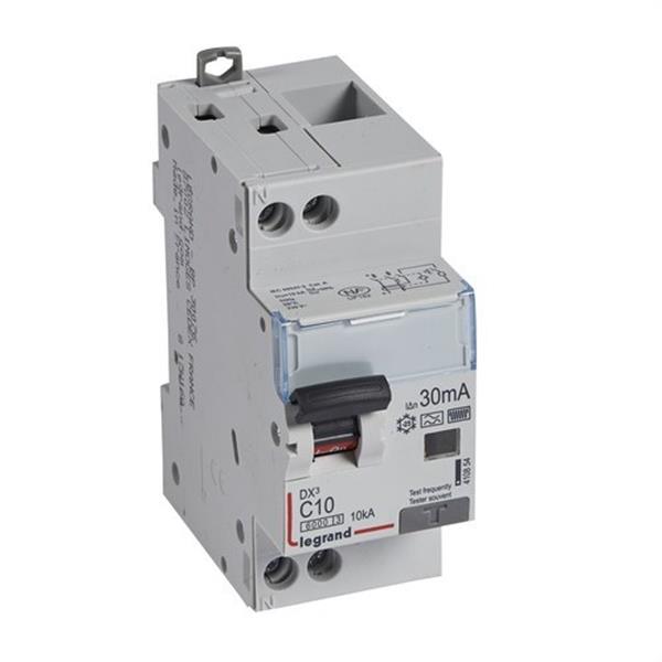 LEGRAND 410854 Magnetotérmico diferencial DX3 P + N 30mA C10