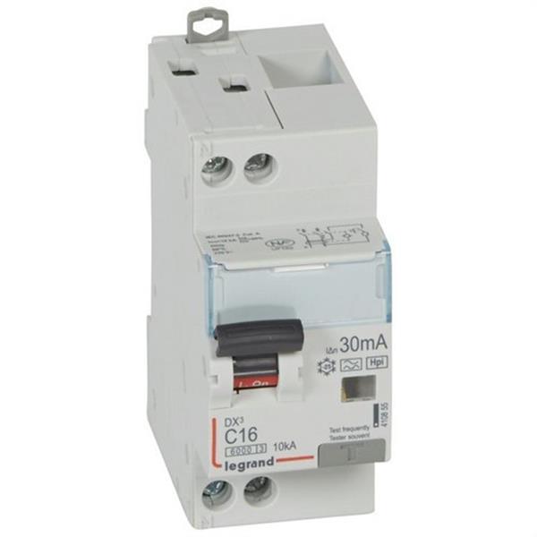 LEGRAND 410855 Magnetotérmico diferencial DX3 P + N 30mA C16