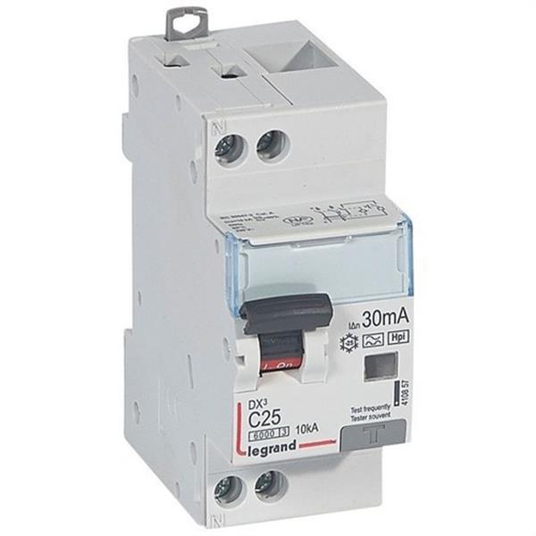 LEGRAND 410857 Magnetotérmico diferencial DX3 P + N 30mA C25