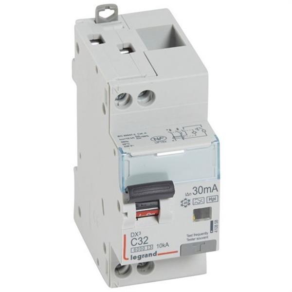 LEGRAND 410858 Magnetotérmico diferencial DX3 P + N 30mA C32