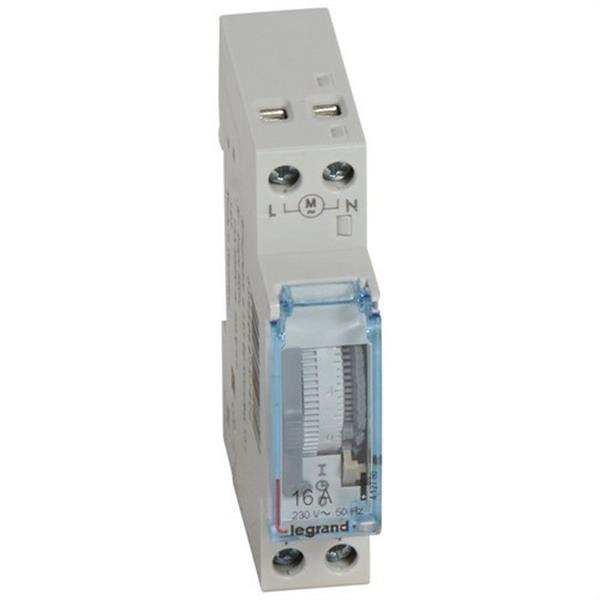 LEGRAND 412780 Interruptor horario analógico SR/D/1x16 1 módulo