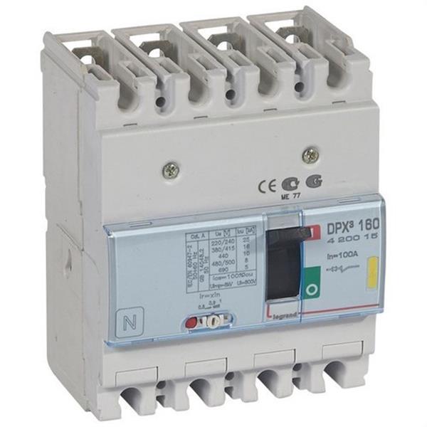 LEGRAND 420015 Magnetotérmico DPX3 160 4P 100A 16kA