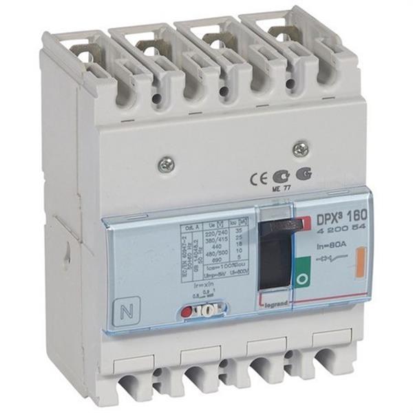 LEGRAND 420054 Magnetotérmico DPX3 160 4P 80A 25kA