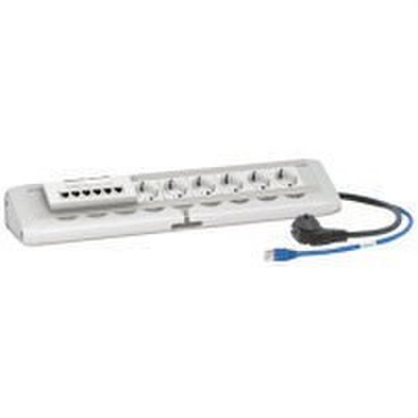 LEGRAND 653525 BLOQUE OFIMATICO 4x2 POLOS+TIERRA CON INTERRUPTOR LUMINOSO