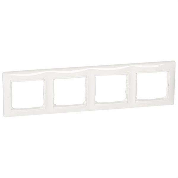 LEGRAND 774454 Marco 4 elementos horizontal VALENA blanco