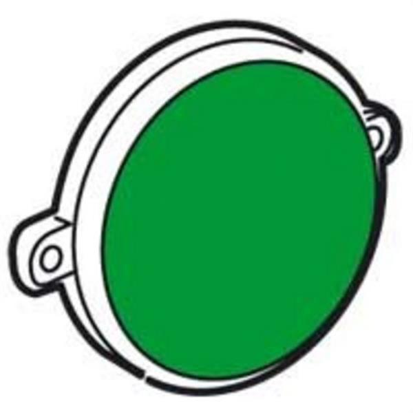 LEGRAND 775946 Piloto baliza aluminio zócalo diferencial verde GALEA