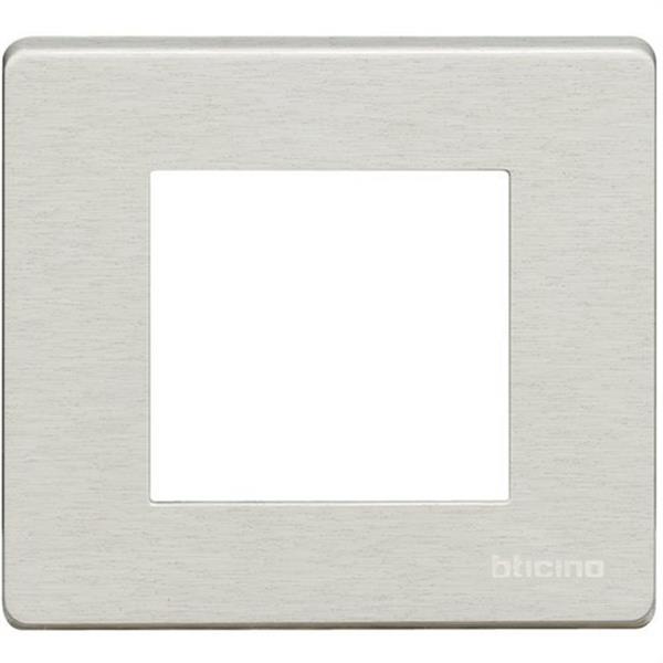 BTICINO 500/2A/R Placa para 2 mecanismos cuadrado MAGIC resina