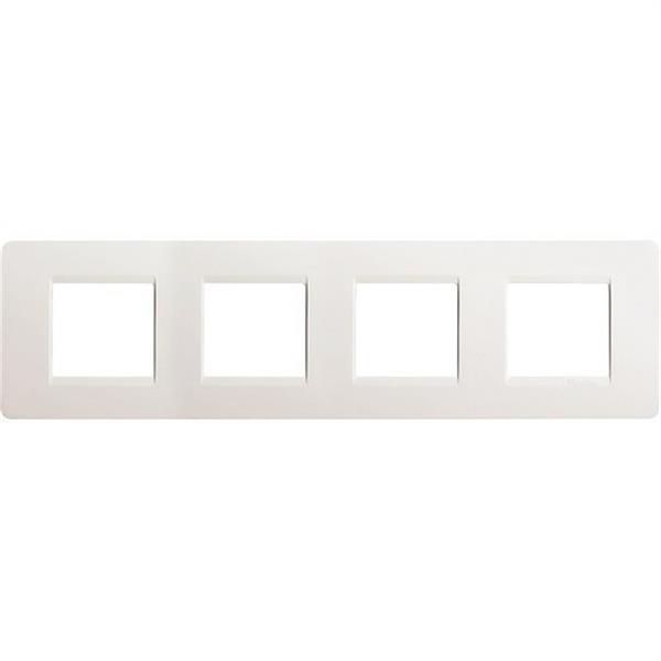 BTICINO AM4802/4BN Placa 2+2+2+2 módulos horizontal MATIX en color blanco