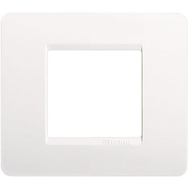 BTICINO AM4802BN Placa con 2 módulos MATIX en color blanco
