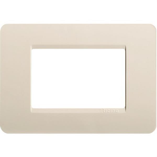 BTICINO AM4803AV Placa 3 módulos MATIX en color marfil