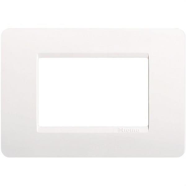 BTICINO AM4803BN Placa 3 módulos MATIX en color blanco
