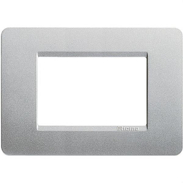 BTICINO AM4803SL Placa 3 módulos MATIX SILVER