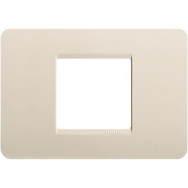 BTICINO AM4819AV Placa con 2 módulos centrado MATIX en color marfil