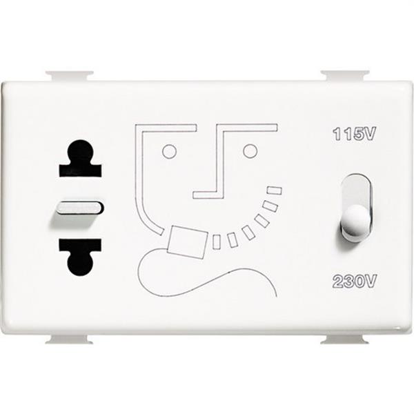 BTICINO AM5460 Base afeitadora 2P 3 módulos MATIX