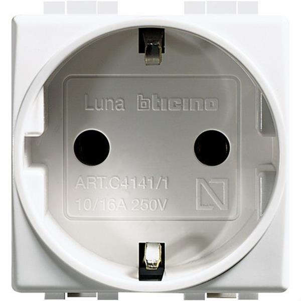 BTICINO C4141 Base schuko 2P+T 16A Luna