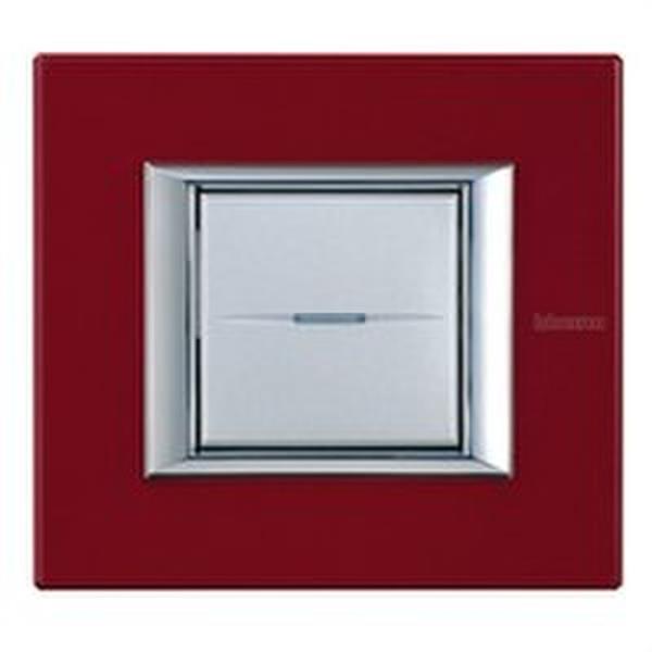 BTICINO HA4802RC Placa 2 módulos AXOLUTE en color rojo china