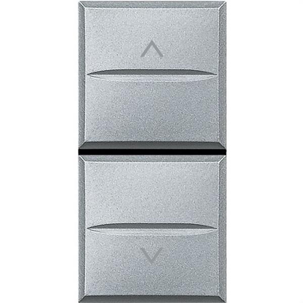 BTICINO HC4037 Pulsador doble estrecho 10A 230V AXOLUTE bloqueo