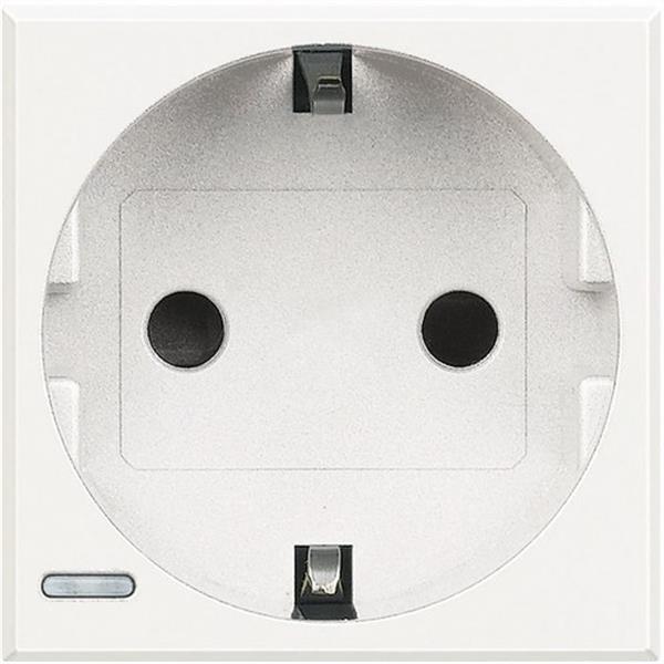 BTICINO HD4141 Base schuko 2P+T 16A 250V en color blanco