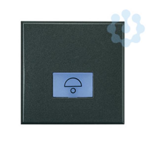 BTICINO HS4042/2 PULSADOR 1P-NA 2 MODULOS 10A 230VCAMP.AXOLUTE OSCURO 