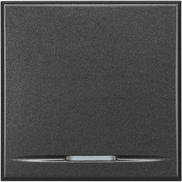 BTICINO HS4054/2 Cruz luminoso basculante 1P 16A con 2 módulos Axolute antracita