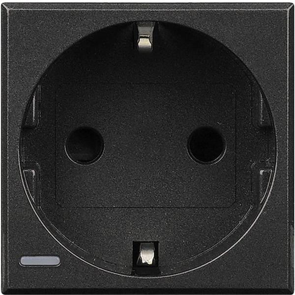 BTICINO HS4141 Base schuko 2P+T 16A 250V Axolute antracita