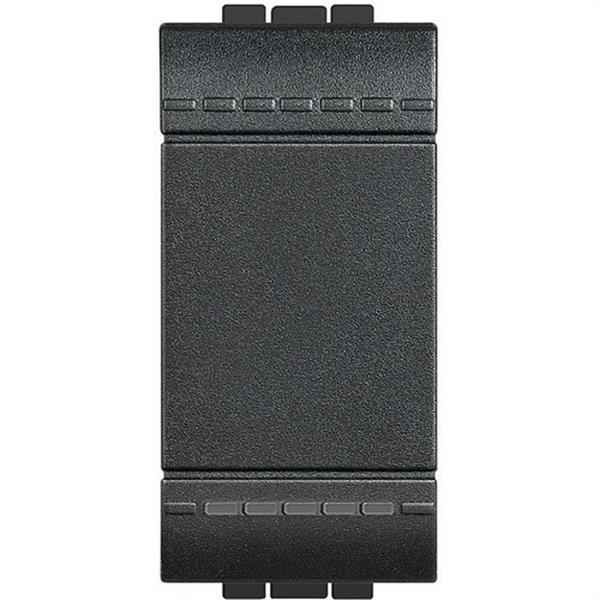 BTICINO L4001A Interruptor 1 polo 16A con 1 módulo LIVING en color antracita