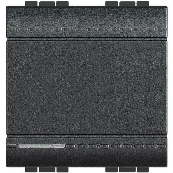 BTICINO L4001M2A Interruptor 1 polo 16A con 2 módulos LIVING en color antracita