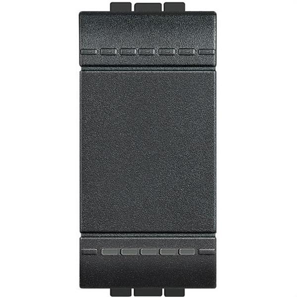 BTICINO L4003A Conmutador 1 polo 16A con 1 módulo LIVING en color antracita