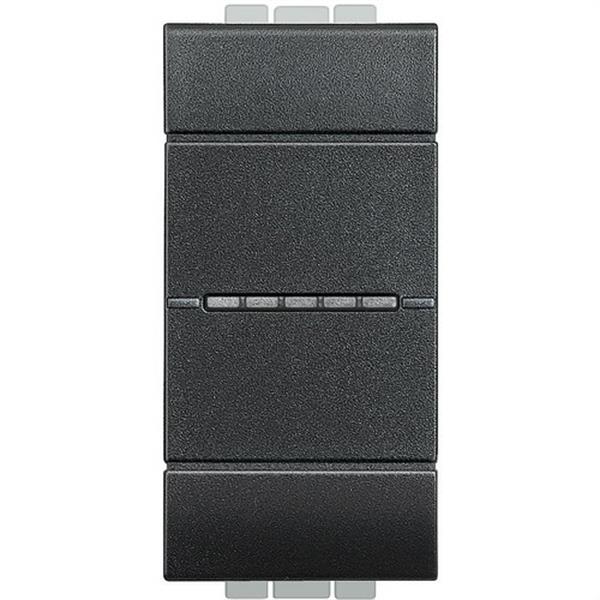 BTICINO L4054 Cruzamiento axial Livinglight 1P 16A 1 módulo antracita