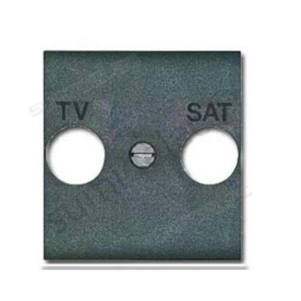 BTICINO L4212 Frontal TV/R-SAT con 2 módulos Livinglight antracita