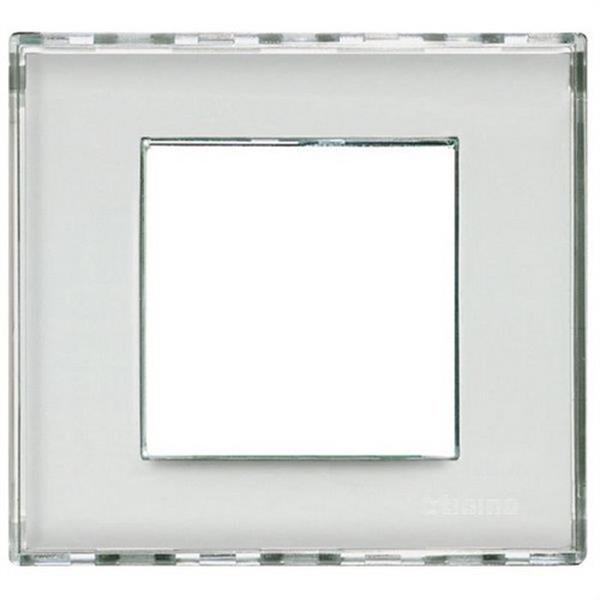 BTICINO LND4802KR Placa con 2 módulos kristall