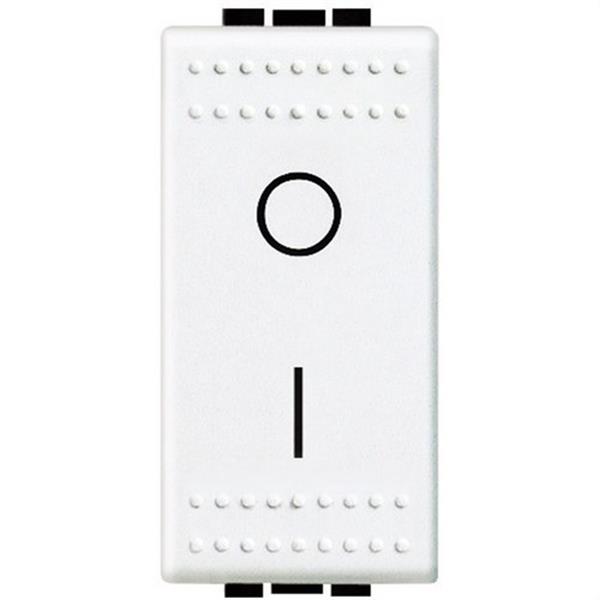 BTICINO N4002N Interruptor 2P 16A con 1 módulo en color blanco