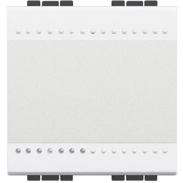 BTICINO N4004M2N Cruzamiento 1P 16A con 2 módulos en color blanco