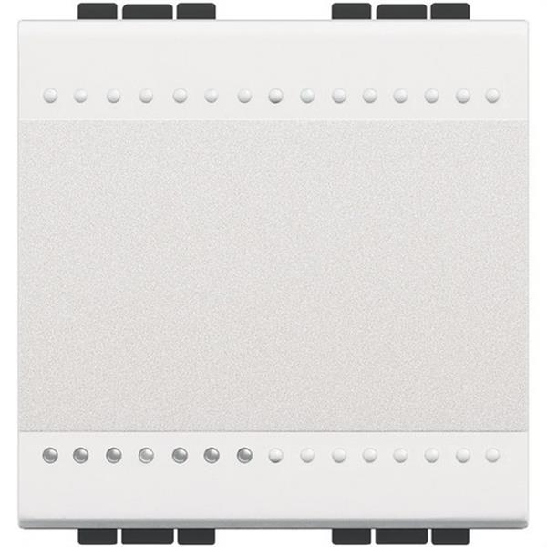 BTICINO N4005M2A Pulsador NO 1P 10A con 2 módulos en color blanco