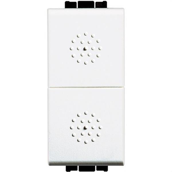 BTICINO N4036 Pulsador doble 10A 1 módulo Livinglight blanco
