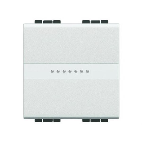 BTICINO N4053M2A CONMUTADOR AX AUTO 1P 16A 2 MODULOS BLANCO