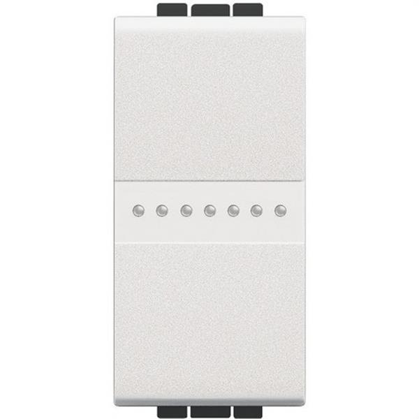 BTICINO N4054 Cruzamiento axial Livinglight 1P 16A 1 módulo en color blanco