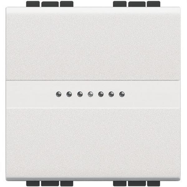 BTICINO N4054M2 Cruzamiento axial Livinglight 1P 16A 2 módulos en color blanco