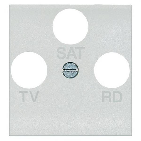 BTICINO N4207 Carátula TV/R-SAT con 2 módulos LIGHT